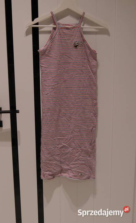 Primark długa sukienka w paski 146 152 niebieski Wrocław