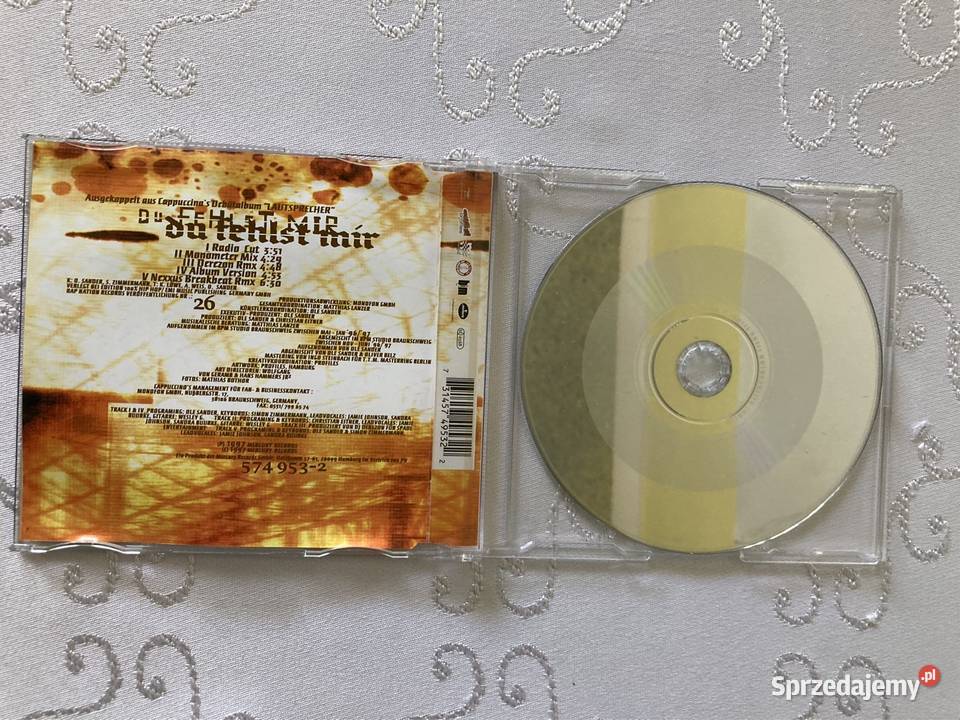 Płyta CD Single Cappuccino Du Fehlst Mir Mix śląskie