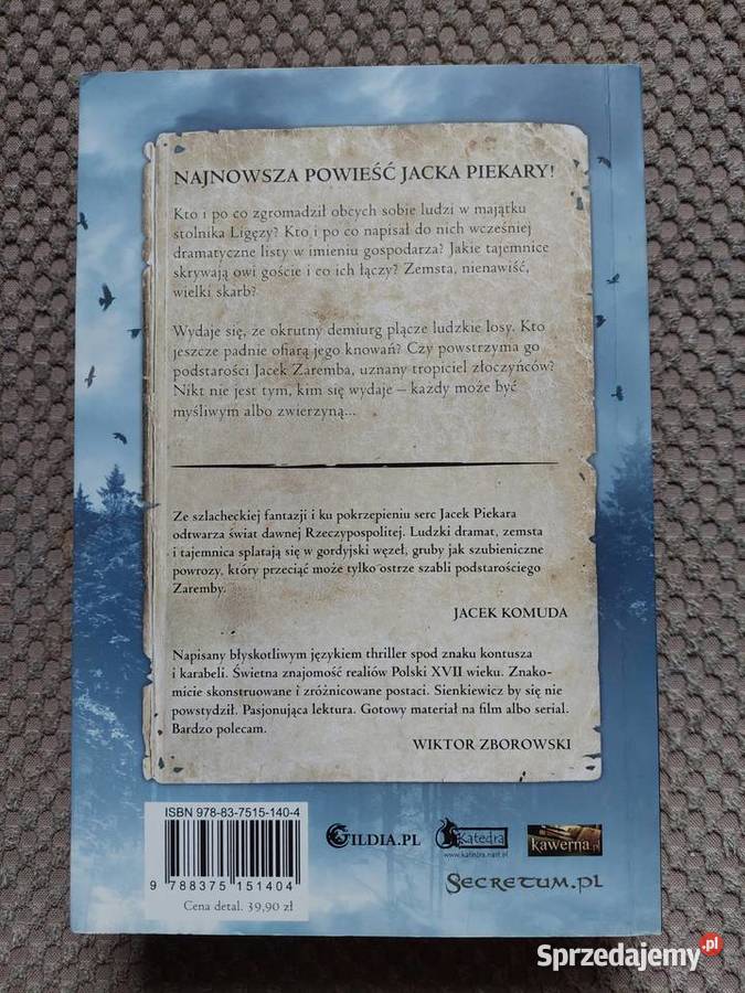 nowa Szubienicznik Jacek Piekara ISBN 9788375151404 Proza i poezja Proza i poezja Kraków