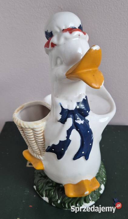 Figurka kaczka gęś ceramiczna DIY Gdańsk