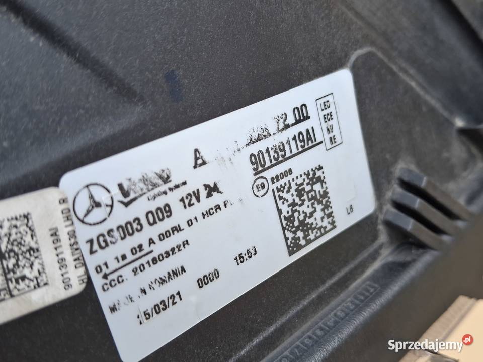 MERCEDES SPRINTER W907 W910 REFLEKTOR FULL LED Bieleń