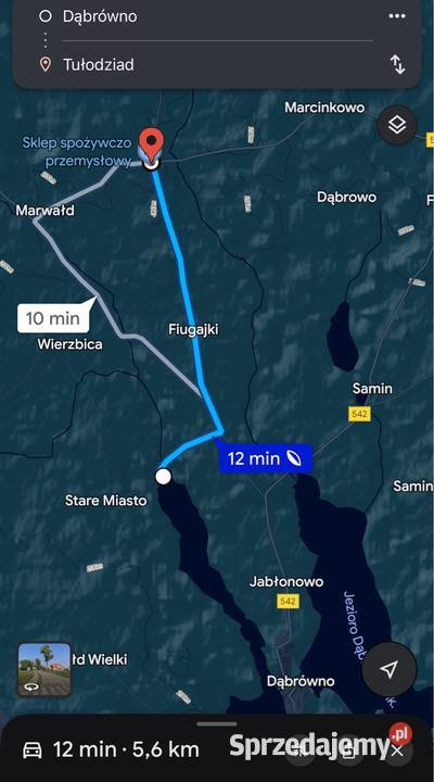 Dwie działki budowlane 4209m22105m2 i 2104m2 szambo Tułodziad