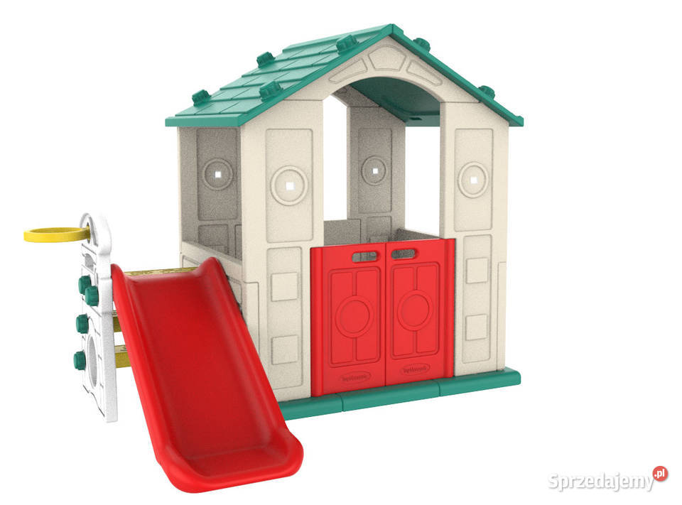 Domek ogrodowy dzieci ze zjeżdżalnią i Warszawa sprzedam