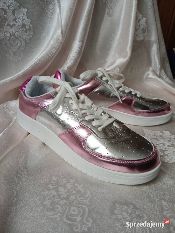 Metaliczne sneakersy bonprix 42 buty sportowe 26cm Sochaczew