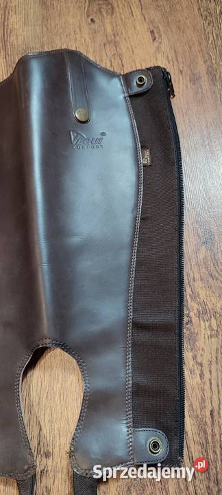 Czapsy oficerkowe z gumami Equi Comfort XS skóra Jasień