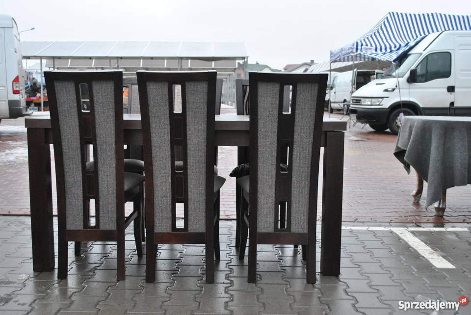 KOMPLET STÓŁ 6 KRZESEŁ podkarpackie Łukawiec sprzedam