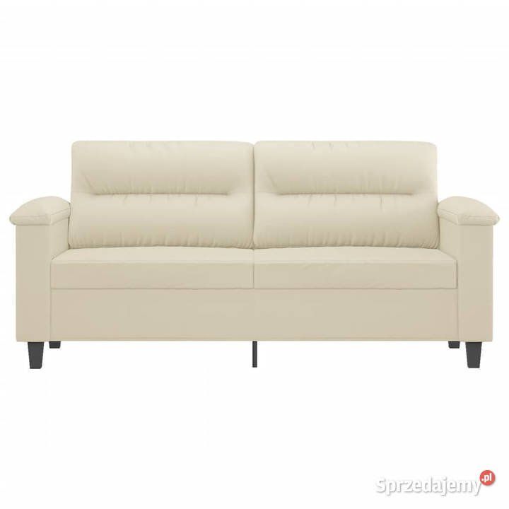 2osobowa sofa kremowy 140 sztuczna skóra Warszawa