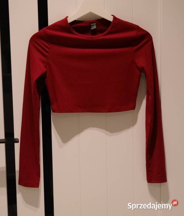 Shein fajna bordowa bluzeczka 34 XS czerwony Wrocław sprzedam