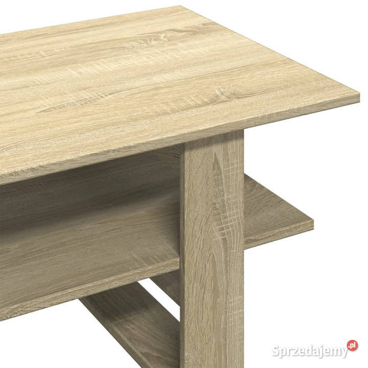 Stolik kawowy dąb sonoma 102x55x42 materiał