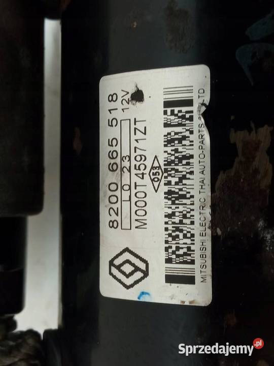 ROZRUSZNIK 8200665518 16 SCE Dacia Logan I Układ elektryczny silnika