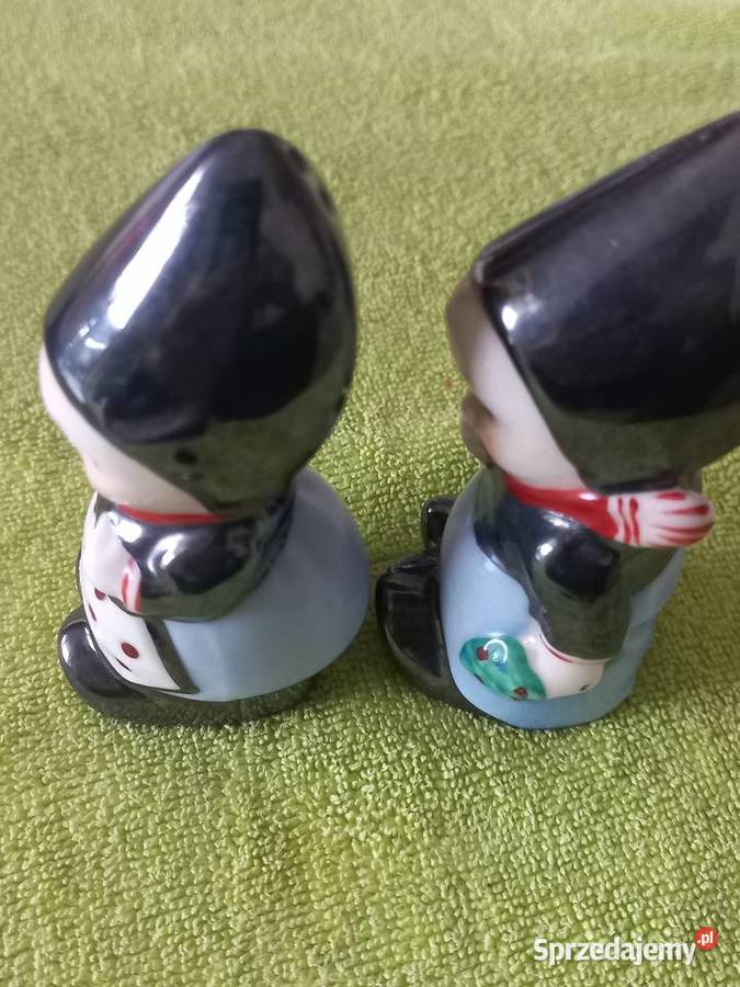 Figurki porcelanowe solniczka pieprzniczka Toruń