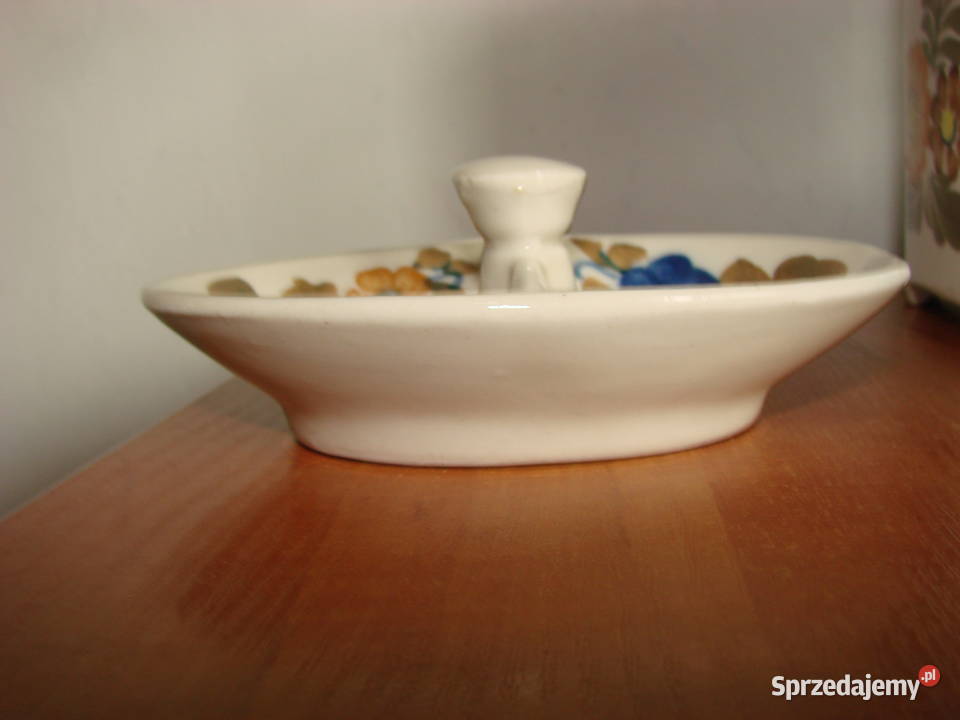 Włocławek fajansowa miseczka na przyprawy PRL pomorskie Pruszcz Gdański
