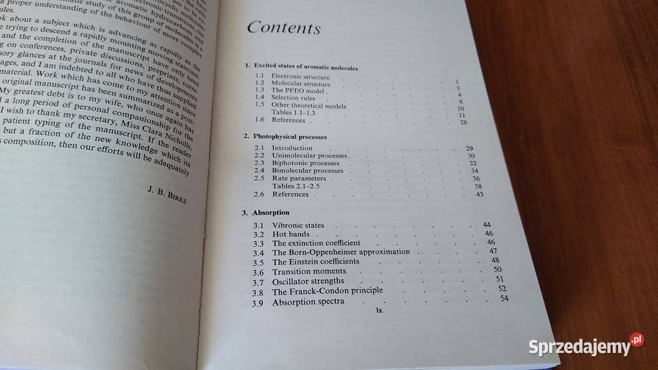 Photophysics of aromatic molecules John B Birks twarda