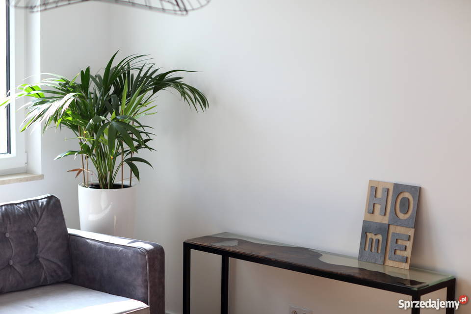 Konsola czarny dąb stół bezbarwna żywica epoksyd mazowieckie