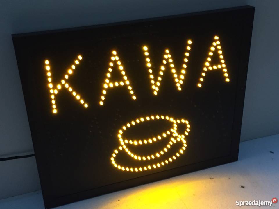 KAWA szyld diodowy LED 60x40 NOWA Warszawa