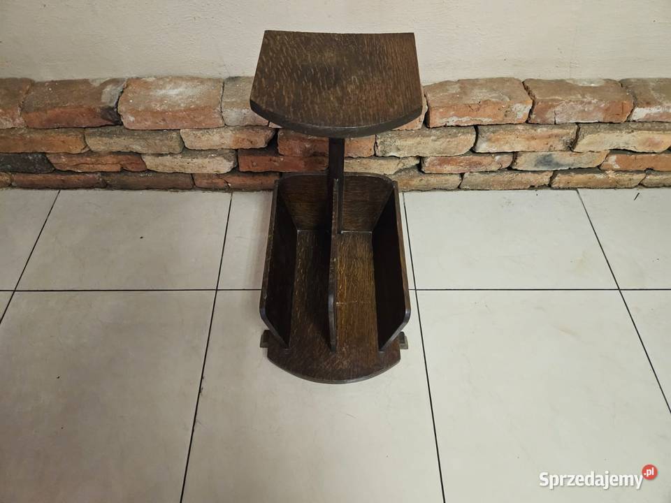 Gazetnik drewniany z podstawką Pszczyna sprzedam