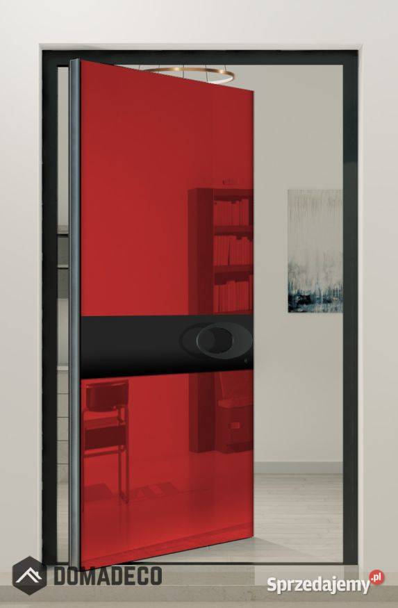 PIVOT VL20 czerwone szklane aluminiowe drzwi Warszawa