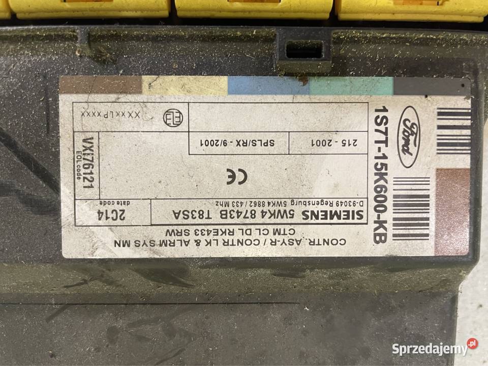 Moduł sterownik komfort 1S7T15K600KB Ford mondeo Szczecin sprzedam