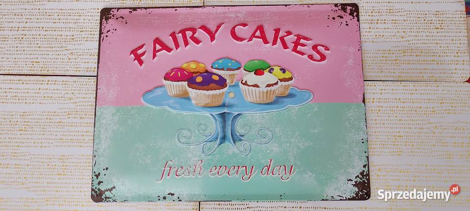 Oryginalny Metalowy Szyld Retro 30x40 FAIRY Pozostałe Wąbrzeźno