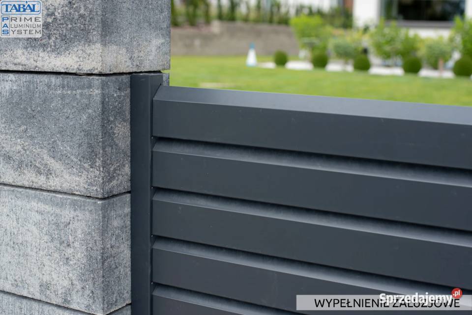 Nowoczesne ogrodzenie aluminiowe ŻALUZJOWE Przęsła Lublin