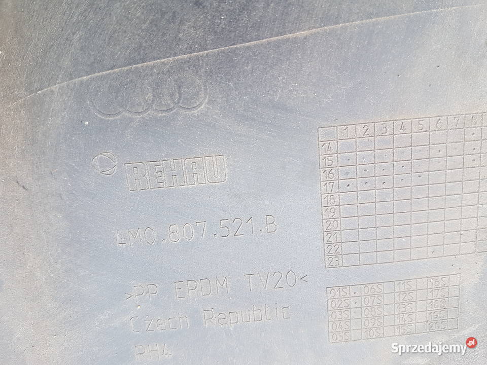 AUDI Q7 SLINE DYFUZOR ZDERZAKA TYLNEGO DOKLADKA wielkopolskie Turkowice sprzedam