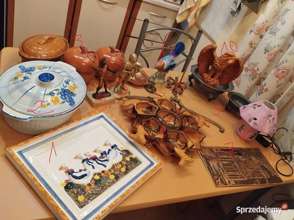 wyprzedaż kolekcji ozdoby mosiężne ceramiczne lubuskie Gorzów Wielkopolski