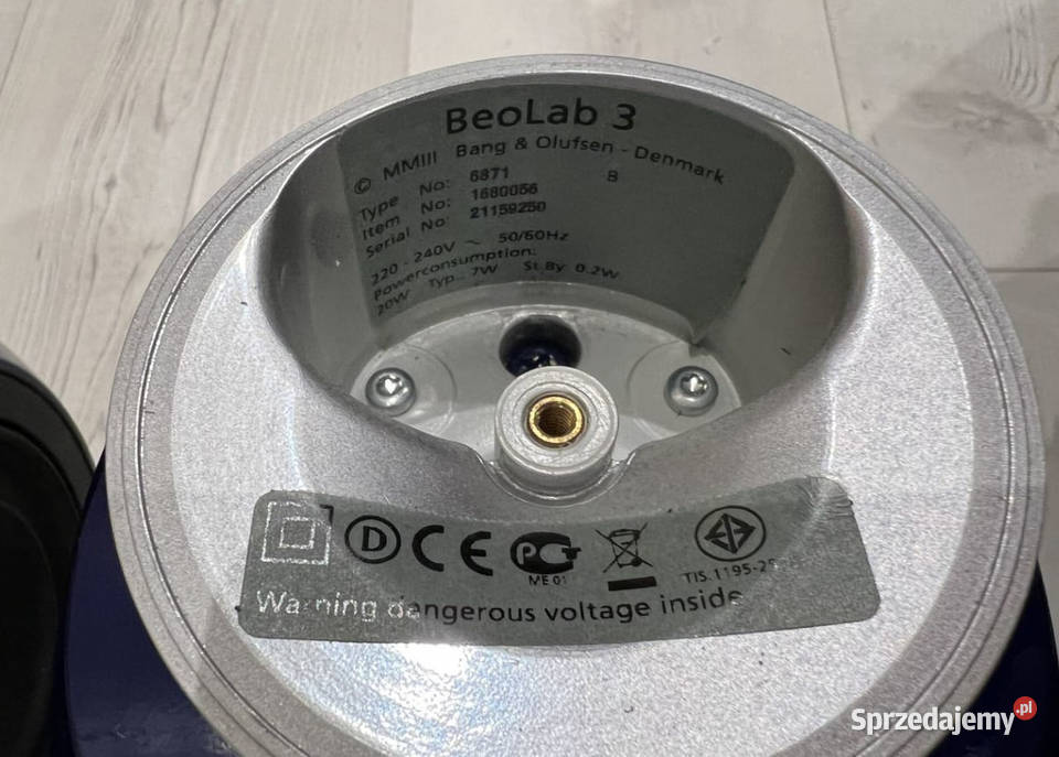 Głośniki Bang Olufsen Beolab 3 niebieskie