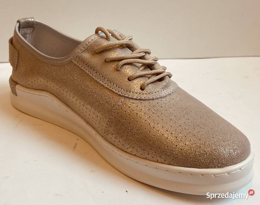 Skórzane złote półbuty Sergio Bardi rozmiar 40 Półbuty