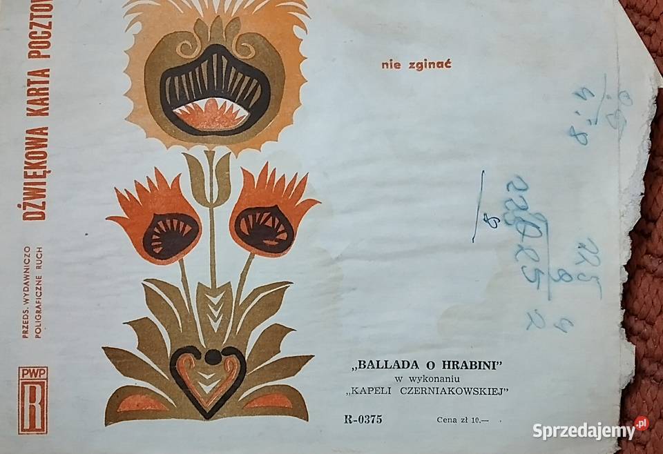 pocztówki dźwiękowe PRL Bukowno