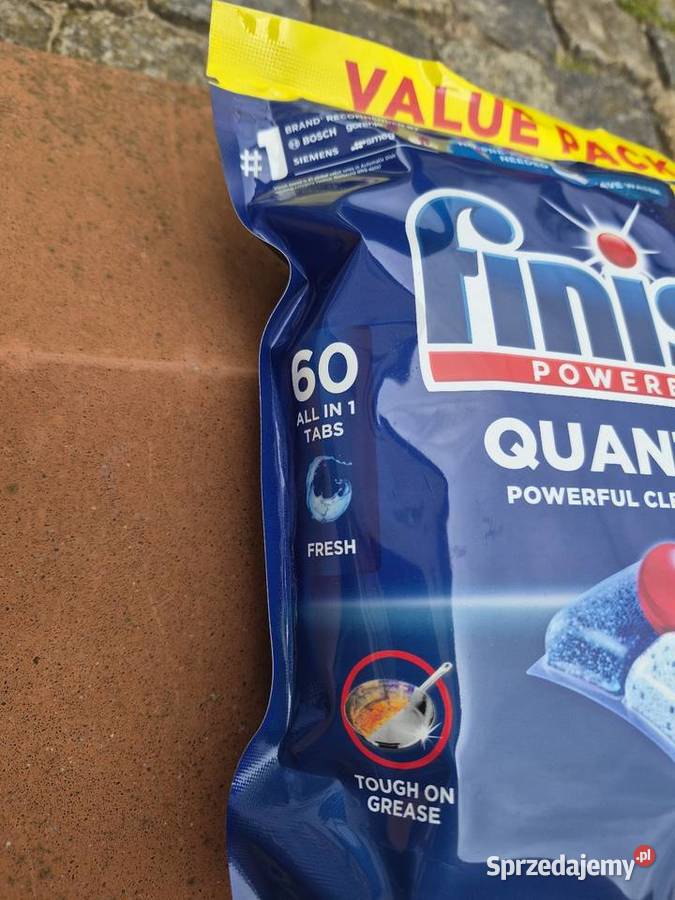 Kapsułki do zmywarki Finisch quantum 60 sztuk Tabletki do zmywarek