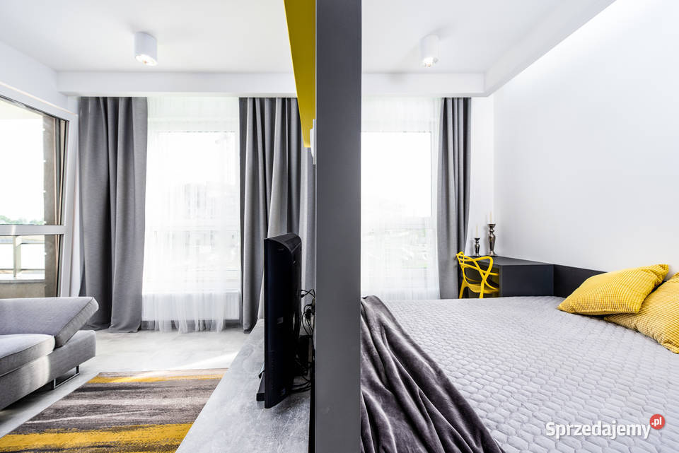 Salon z aneksem sypialnia balkon komorka Nieruchomości Warszawa