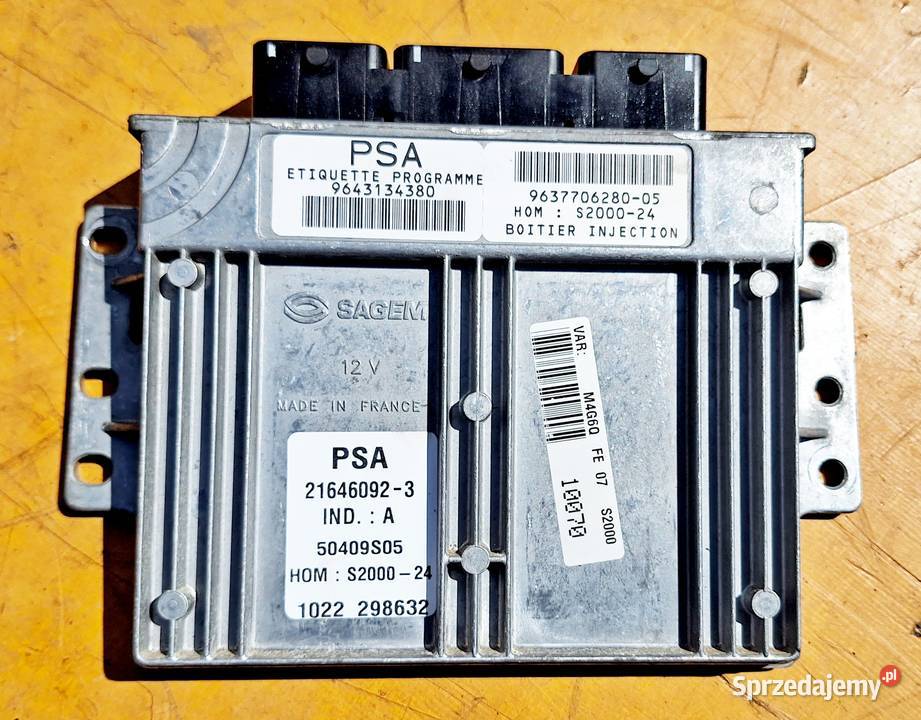 PARTNER BERLINGO STEROWNIK 9643134380 9637706280 Układ elektryczny Radom sprzedam