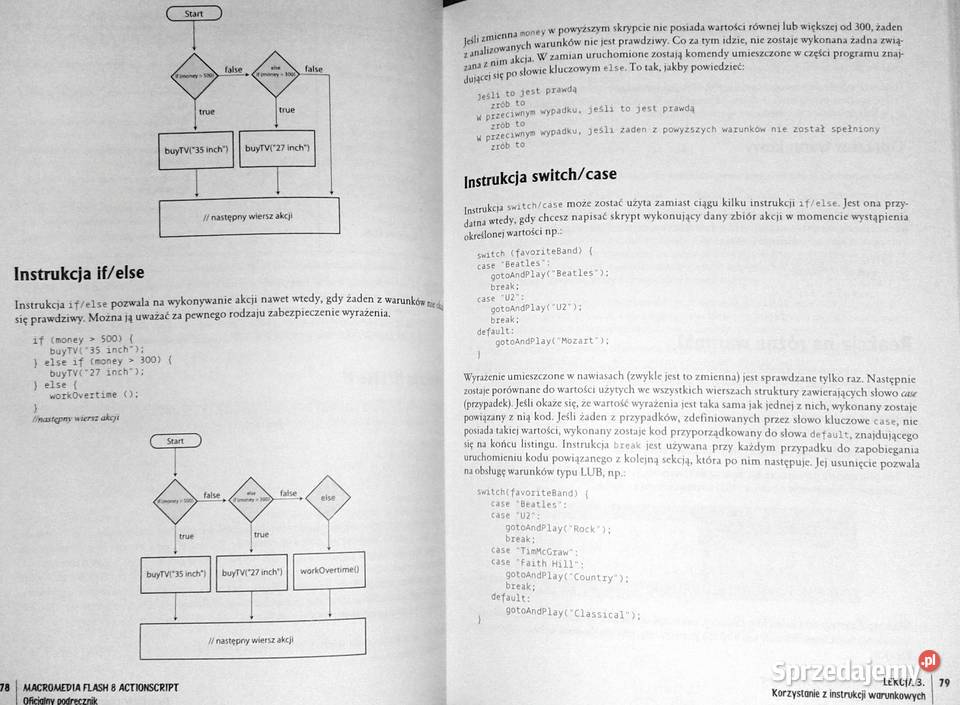 Flash 8 ActionScript Oficjalny podręcznik Jobe lubelskie Chełm sprzedam