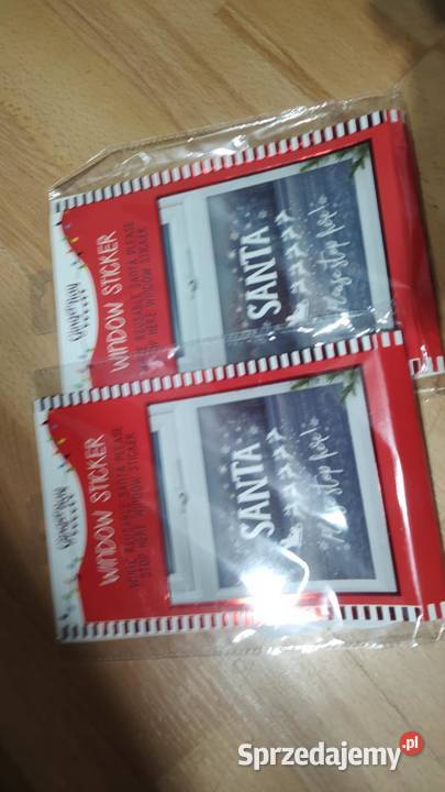 Świąteczne naklejki na okno Książ Wielkopolski