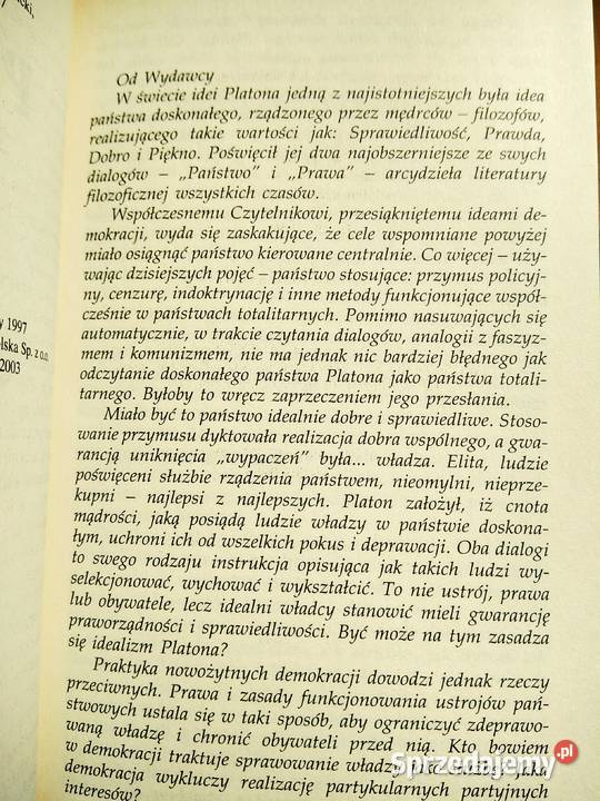 Państwo Platon książki Antyki, Sztuka, Kolekcje Warszawa