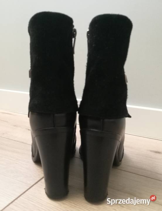 Damskie skórzane botki CARINII 38 nowe