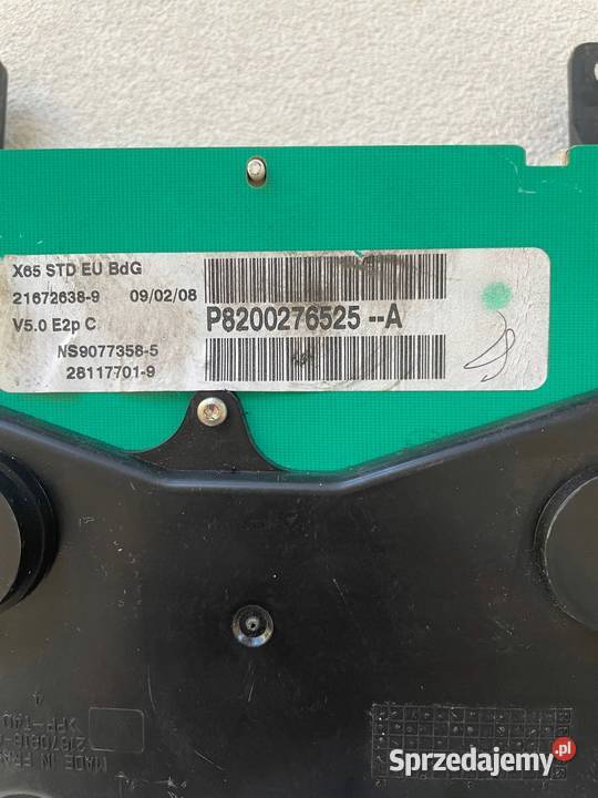 LICZNIK ZEGARY RENAULT CLIO III BENZYNA Warszawa