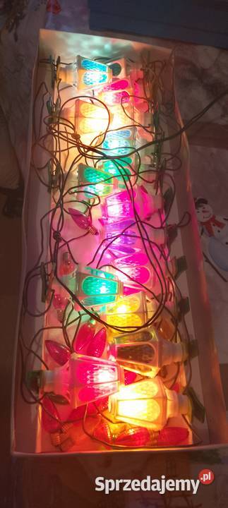 Lampki choinkowe z czasów PRLu Antyki Miechów