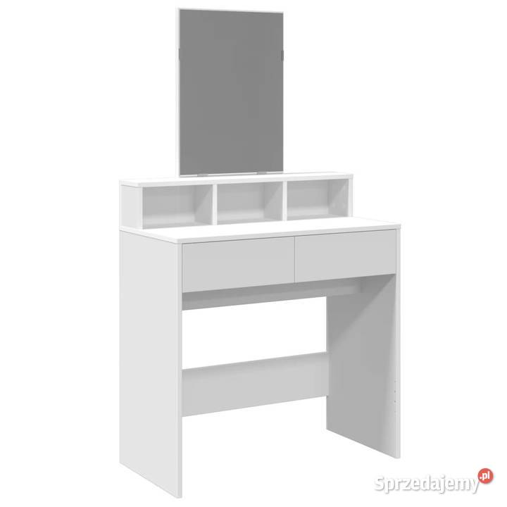 Toaletka z lustrem biała 80x41x1445 WM848171 Warszawa