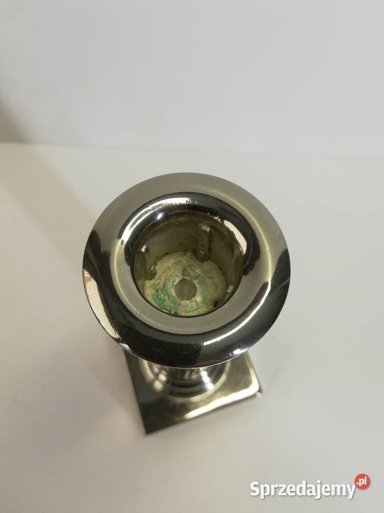 świecznik plater srebrny