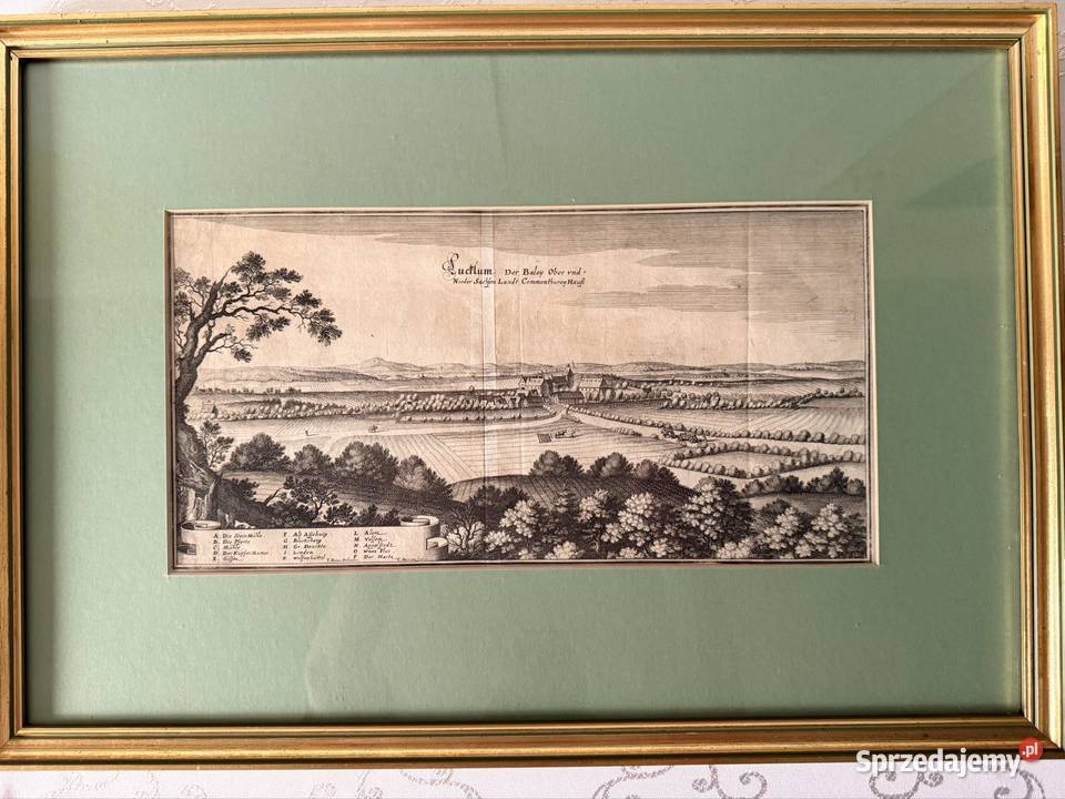 Antyczny Miedzioryt 1653 XVII Wiek Oryginał Czerwionka-Leszczyny sprzedam