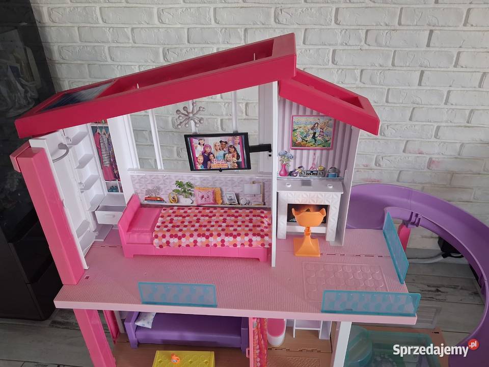 3x Domki Barbie DreamHouse winda zjeżdżalnie 3 lata+