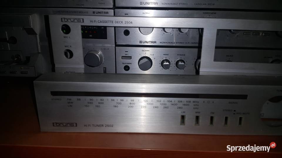 Unitra BRUNS Deck 2504Tuner 2502 panel mazowieckie Warszawa