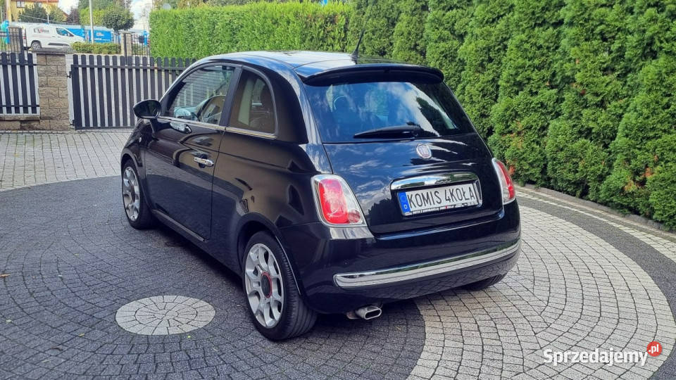 Fiat 500 PółSkóry 14 101 6 Bieg GWARANCJA Zakup klimatyzacja Samochody osobowe sprzedam