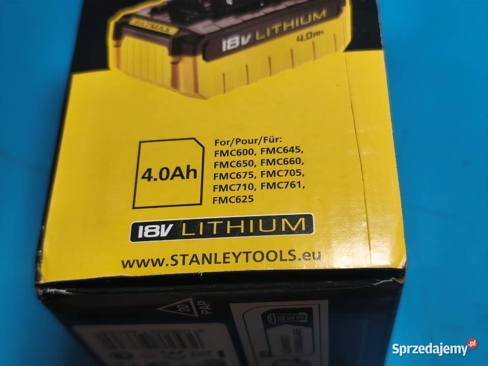 NOWA bateria akumulator Stanley Fatmax 4AH 18V Wadowice