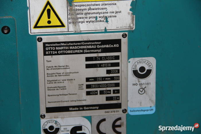 Piła formatowa Martin T 74 Classic 2008 Kielce