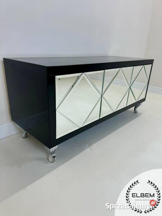 Szafka RTV Lakierowana Glamour czarny połysk sprzedam