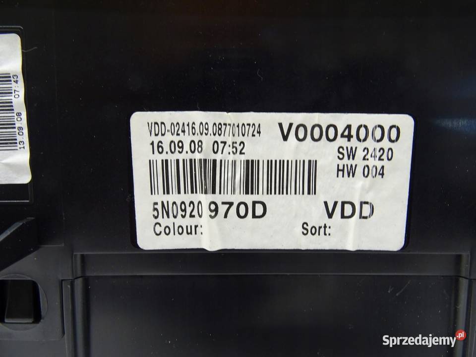 LICZNIK ZEGARY 5N0920970D 20 TDI VW TIGUAN I 5N