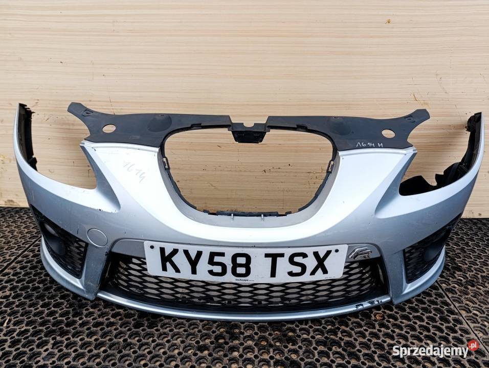 SEAT LEON FR ZDERZAK PRZÓD HALOGEN LS7Y osobowe wielkopolskie Zbierkowo