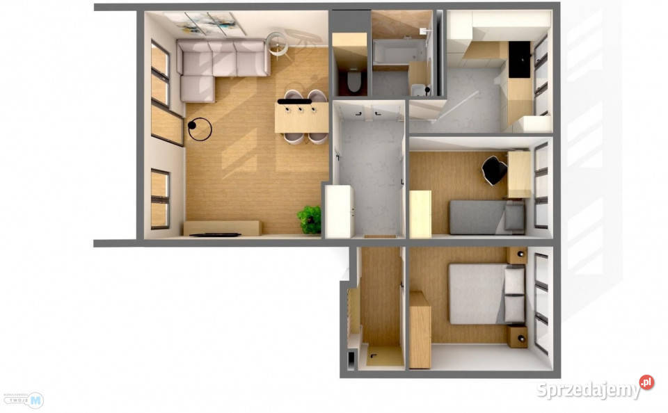 sprzedaży mieszkania 5859m2 3pokojowe Kielce sprzedam